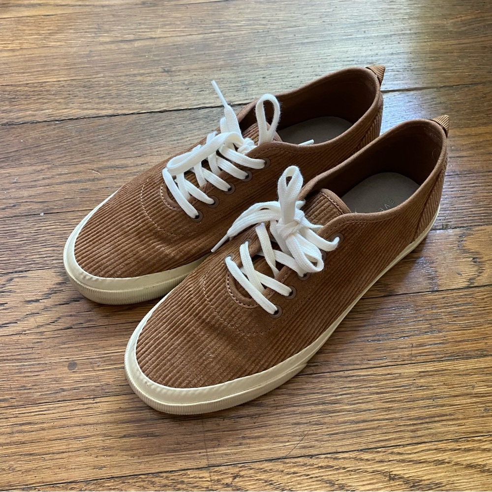 Brown Corduroy Sneakers